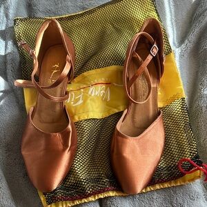 Elegant Smooth Very Fine Tan Dance Shoes